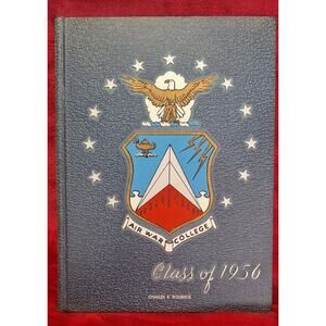 1956 USAF Air war college yearbook usaf major general C.R. Roderick near mint